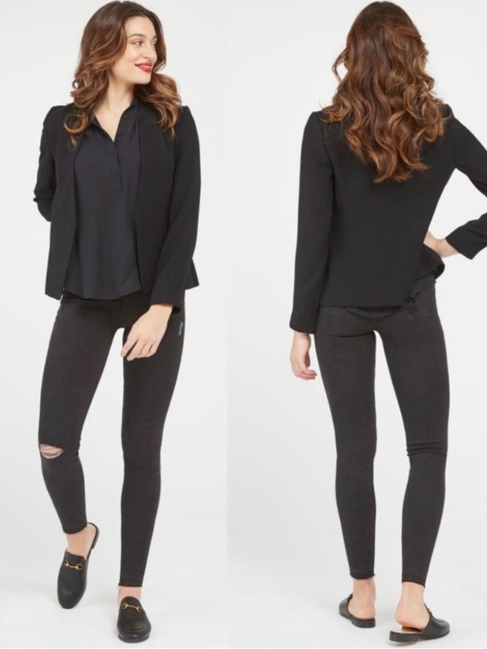SPANX Washed Black Jeggings